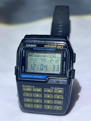 Vintage Casio DBC-80 Databank 80 Calculator Watch Module 1486 - Excellent!