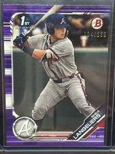 Topps 2019 Bowman Draft Chrome Shea Langeliers #BDC-67 Braves Purple /250