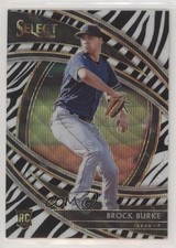 2020 Panini Select Premier Zebra Prizm Brock Burke #158 5m1