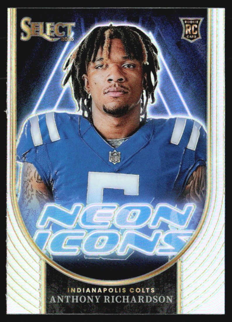 2023 Panini Select Neon Icons Silver Prizm Anthony Richardson Rookie #NI-ARI BG6
