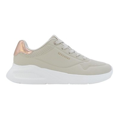 SKECHERS DAMEN SNEAKER 177291 NAT UNO LITE BEIGE