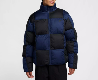 Nike Therma-Fit Full Zip Puffer Jacket Navy Blue Black FZ0865-410