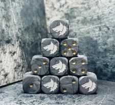Space wolves, Custom Inspired Dice, ideal for Tabletop Games