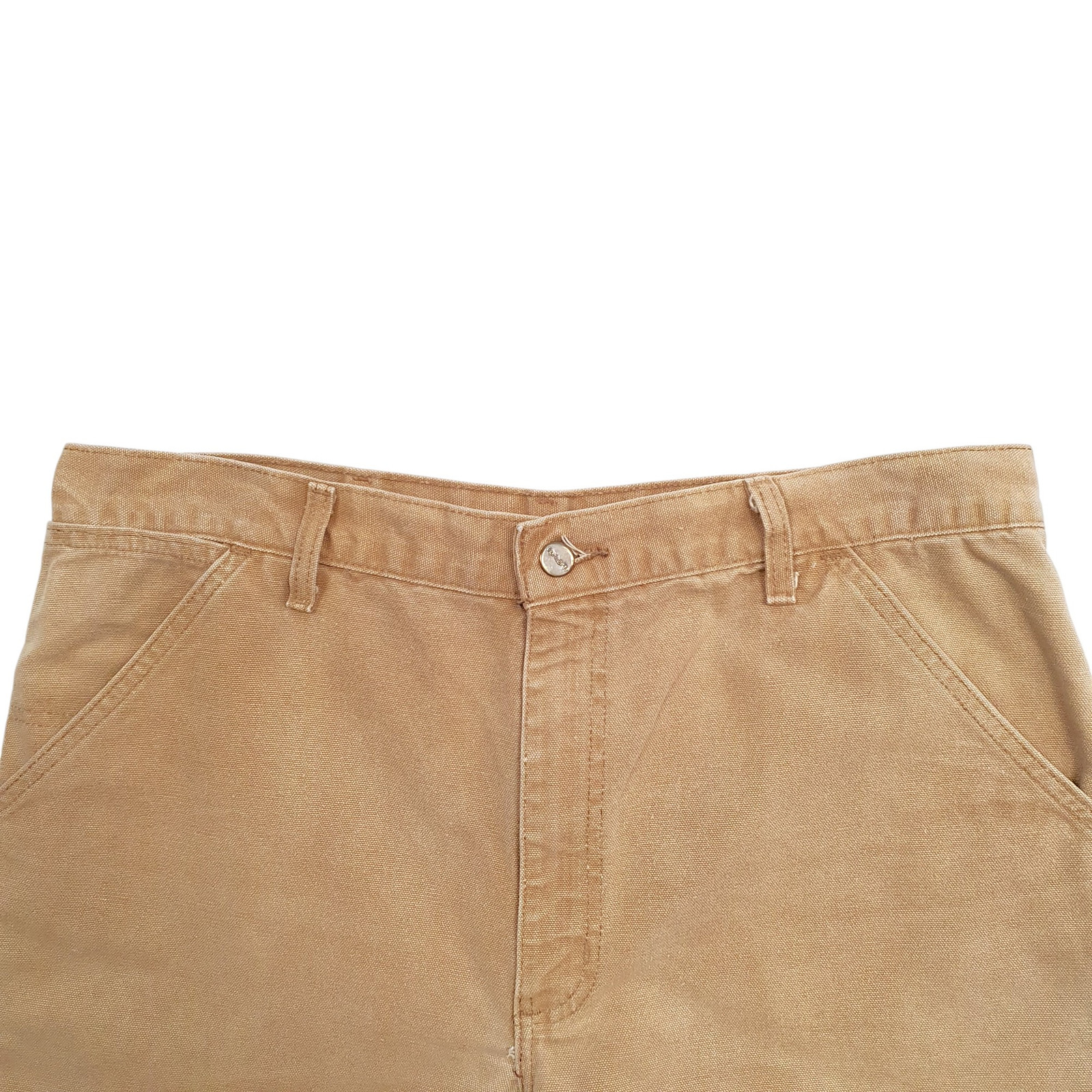 CARHARTT B25 Beige Carpenter Workwear Cotton Shorts Mens W36 image 2