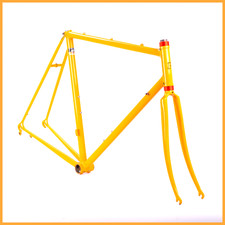 VETTA SET TELAIO VINTAGE AERO ACCIAIO BICI DA STRADA BICICLETTA 55 M 80S COLU...