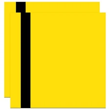 2Pcs 11.8x11.8" Double Color ABS Laser Engraving Sheet, Yellow/Black
