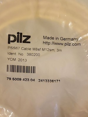 1PC  PILZ connection cable PSS67 cable M12sf M12sm 3m 380200
