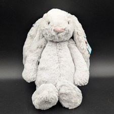 Retired Jellycat Bashful Grey Bunny – Medium Plush, Brand New w/ Tag ~ So Soft!