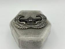 Vintage WWII Sterling Silver United States Army Airborne Glider Wings Badge Pin