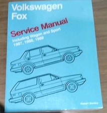 Volkswagen Fox Service Manual Wagon And Sport Years 1987 1988 And 1989