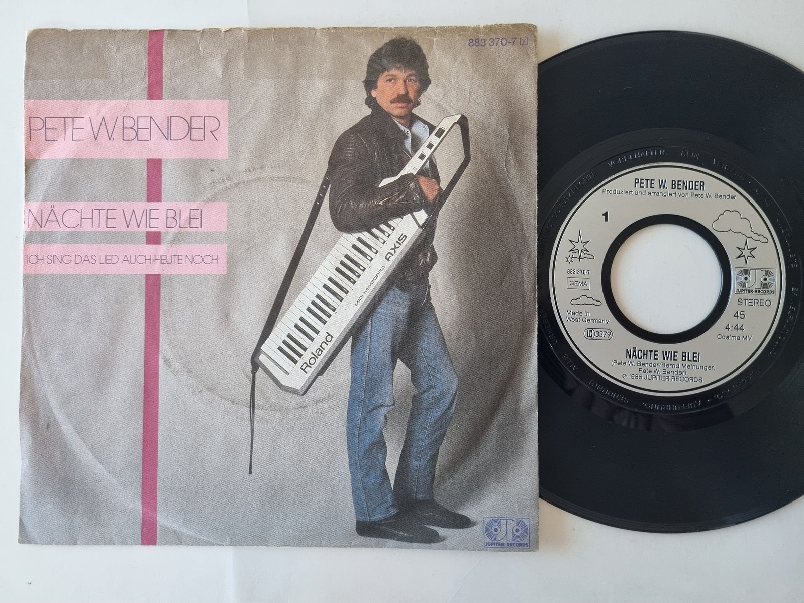Pete W. Bender - Nächte wie Blei 7'' Vinyl Germany