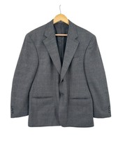 Oscar De La Renta Mens Wool Cashmere Blazer Jacket 42S Classic Business Career