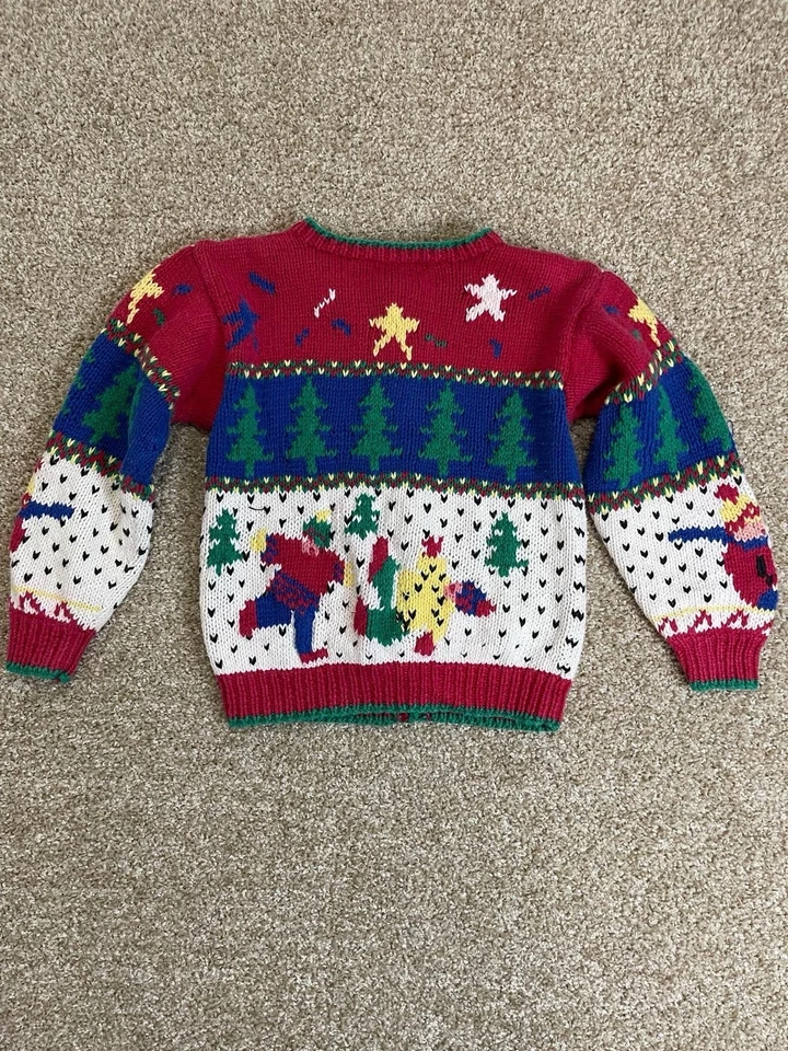 Suéter de Navidad Lydia Jane Vintage Años 90 De Colección para Jóvenes Talla M Foto 2 de 4