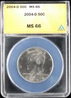 2004-D Kennedy Half Dollar 50c ANACS MS66