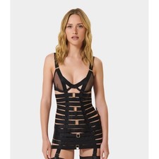 NWOT Bluebella Trinity Longline Wired Basque in Black sold out in US! 38DD