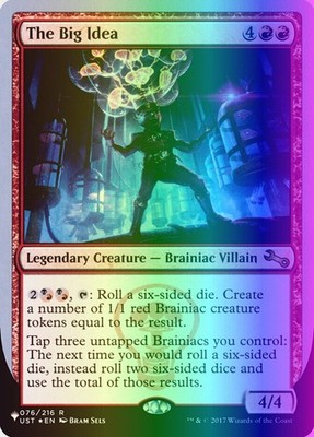 MTG The Big Idea (26/62) The List (Unfinity Foil Edition) LP FOIL- The List