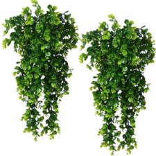 1Pcs Artificial 5Forks Rattan Eucalyptus Wall Hanging Simulation Greenery Fake H
