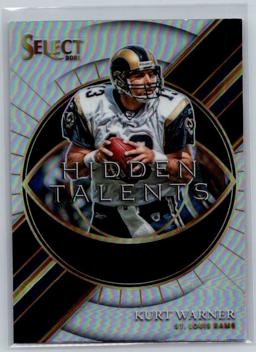 Kurt Warner 2021 Panini Select Hidden Talents Silver Prizm #HT-3 St. Louis Rams