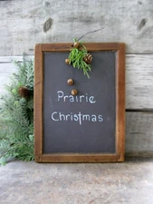 Early Antique School Slate Chalkboard Mortise & Pin Wood Frame