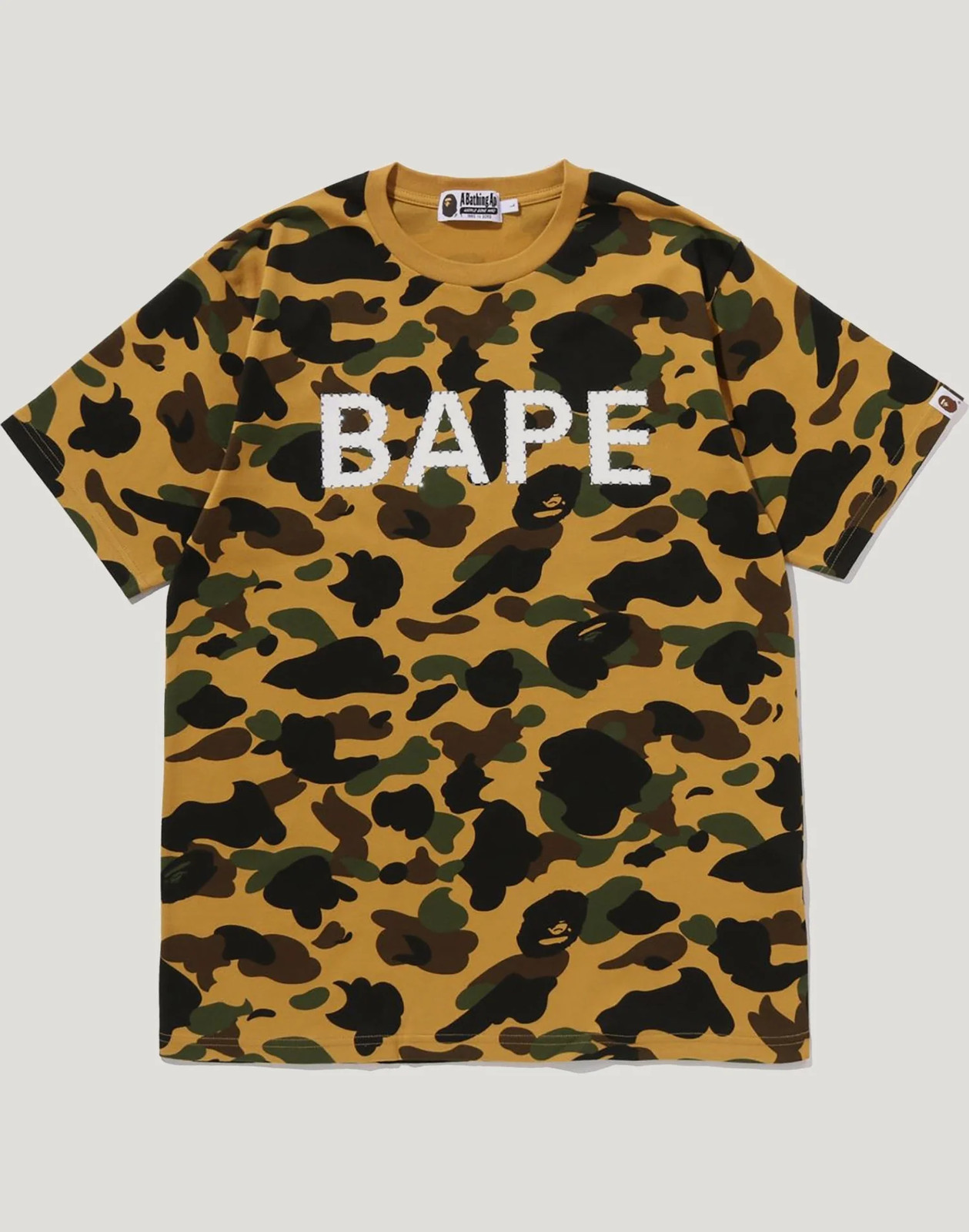 BAPE 1ST CAMO RHINESTONE TEE MENS XL Style 1L80-109-009 New Tee Shirt image 7