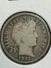 1892 Barber Dime, 1st Year Of Issue, Better Date, 99c shipping
