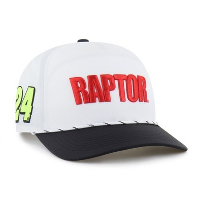 Men's '47  White William Byron Driver Hitch Rope brrr- Adjustable Hat