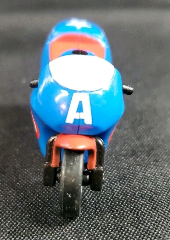 BICICLETA NITRO Marvel Serie 1 Micro-Tamaño Mega Velocidad Moto Capitán América ** Foto 3 de 4