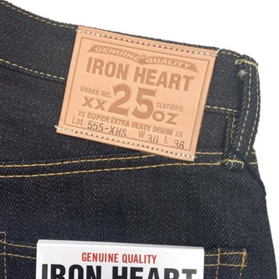 Iron Heart 555-XHS 25oz Selvedge Denim Super Slim Straight