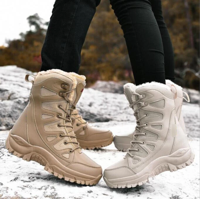Men's Winter Waterproof Fur Snow Boots Outdoor Hiking Super Warm Climbing Shoes
Opens in a new windo