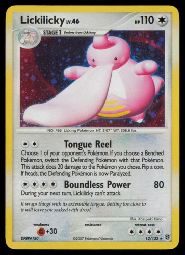 Lickilicky 12/132 Holo Rare Secret Wonders Pokemon Near Mint