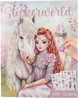 Depesche 13443 TOPModel Viva Violet - Stickerbuch mit 20 magischen Hintergrundse