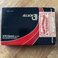 ALLSOP 3 VHS VCR Cleaner Tape With Fluid