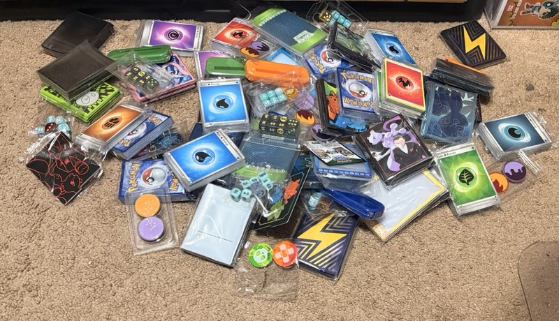 Large Lot Of Pokemon Dice/Accessories sets of Dice New from ETB, UPC, Etc.