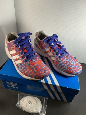 靴 RT-3712873917 Adidas ZX Flux Weave B34473 Multicolor Torsion Shoes US 8 With Box
