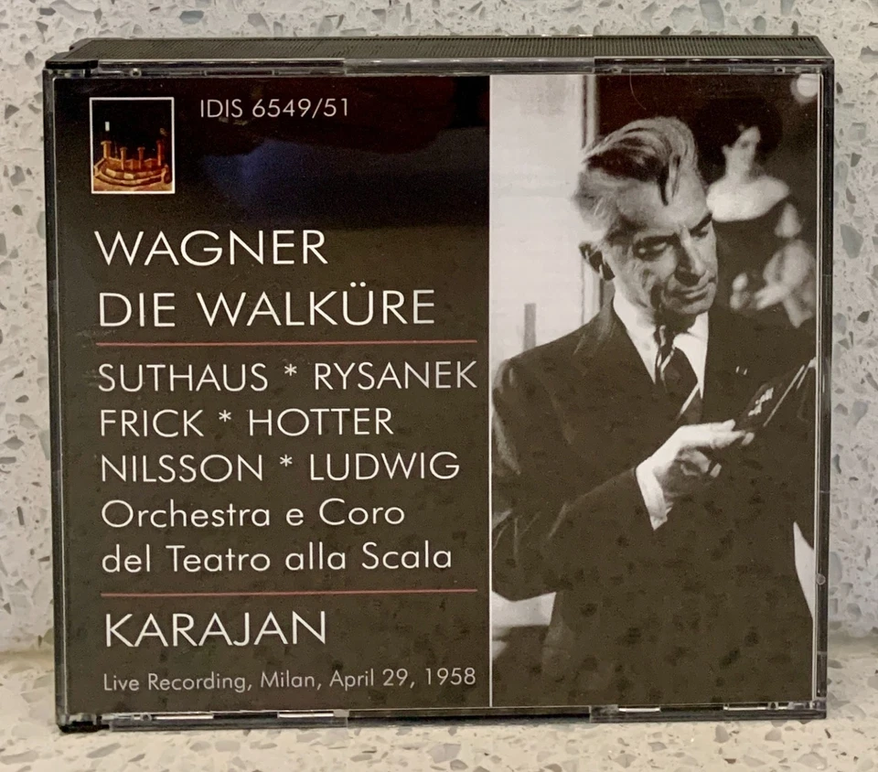 WAGNER Die Walkure [1958] (3 discs, IDIS) KARAJAN • SUTHAUS • RYSANEK • NILSSON - Imagem 2 de 4