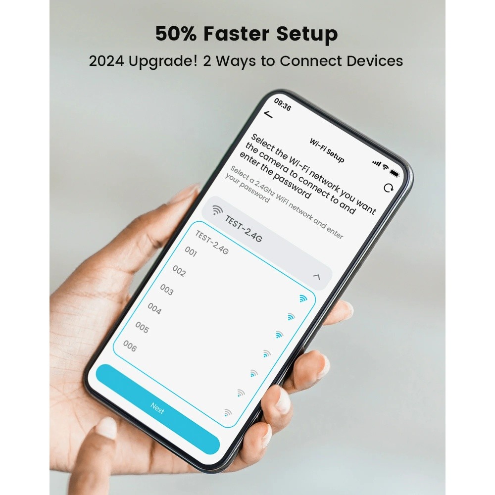ieGeek 2K Wireless Outdoor Security Camera,Solar Panel Battery Powered 360° PTZ