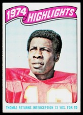 Emmitt Thomas, 1975 Topps, #460, Kansas City Chiefs,