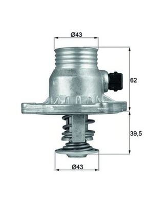 MAHLE Thermostat Kühlmittel TM 11 105 für BMW E39 E38 7er 5er Touring 535 540