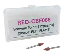 SHOFU Type Dental BROWNIE MINI POINTS Package of 12 Points  (REDLAND)
