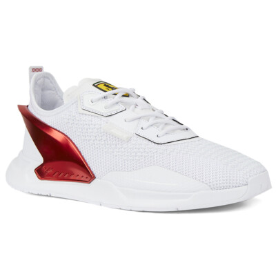 PUMA Scuderia Ferrari Ionspeed Lace Up Mens White Sneakers