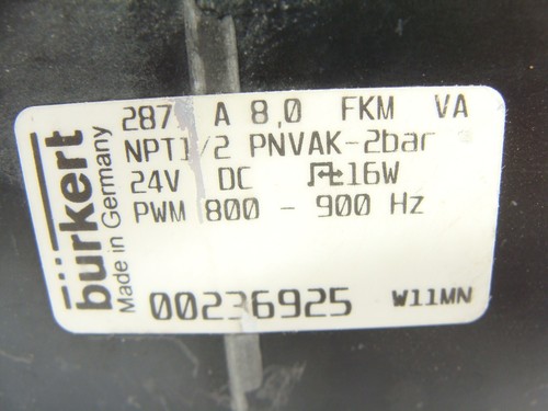 ¡Válvula de control de solenoide Burkert 2875 FKM S/S 1/2" NPT + 8605 controlador digital! - Imagen 5 de 6