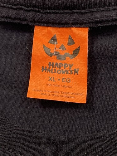 Happy Halloween T Shirt I'M WITH CREEPY XL Short sleeve Zombie hand pointing - Picture 4 of 6