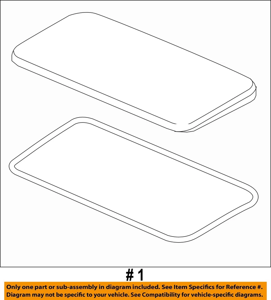 Vidrio de panel de techo usado para: Acura Rdx 2016 grado A Foto 4 de 4