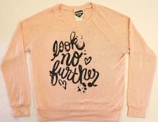 Modern Lux Knit Sweater L large Pink Look no Further streachy 