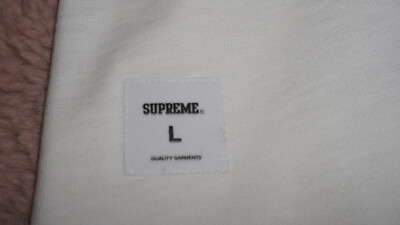 SUPREME T Shirt OLD ENGLISH L/S Top White L Large FW24KN32 | eBay