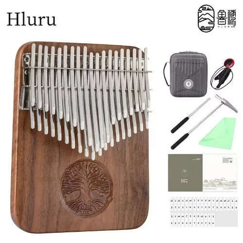 34 38 Keys Kalimba Professional Finger Piano FullSolid Wood Black