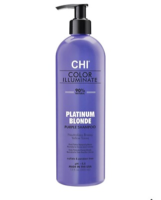 CHI COLOR ILLUMINATE SHAMPOO PLATINUM BLONDE 12 OZ-purple shampoo/sulfate free