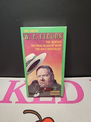 W.C. Fields - 3 Comedy Classics (VHS, 2000) New Sealed