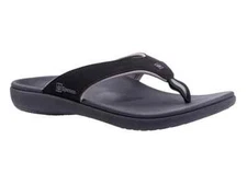 Spenco Women's Yumi Onyx Pattern Thong Flip Flop Medium