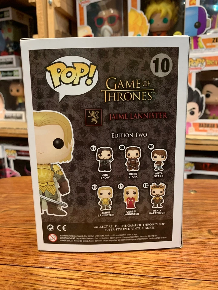 Pop TV Game Of Thrones Jaime Lannister Funko Pop Vinyl EXPERT PACKAGING - Image 3 of 4